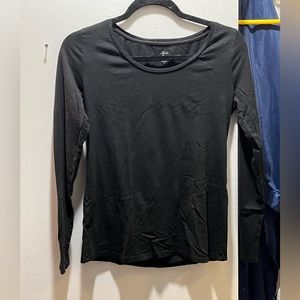 Ann Taylor LOFT.. black long sleeve shirt XS